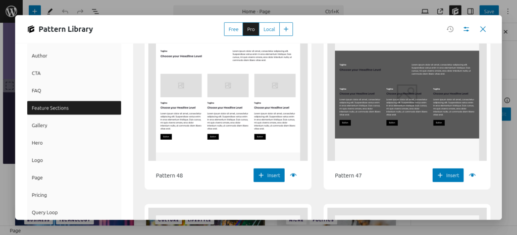 GenerateBlocks Layout Tutorial – Build Beautiful Sections with Block Pro Patterns 
