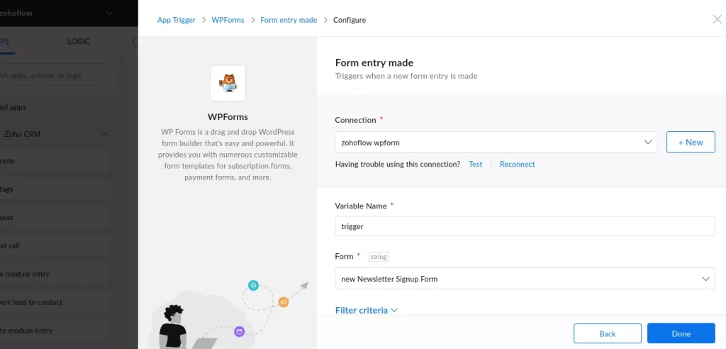 Create a Flow in Zoho Flow - Install the Zoho Flow Plugin
